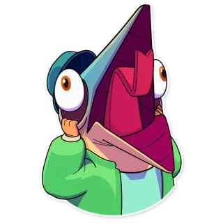 😱 cartoon, personage, illustratie, sticker, kunst, ontwerp telegram sticker