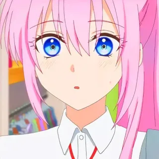 🙂 Anime, Fille, Cheveux roses, Mignon, Manga, Dessin animé telegram sticker