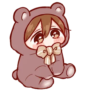 🍬 bear, cartoon, cute, anime, kawaii, teddy bear telegram sticker