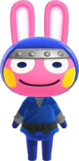 🐰 Snake Animal Crossing Animal Crossing, Schlange, Hase, Ninja, Videospiel, Cartoon, Figur telegram sticker