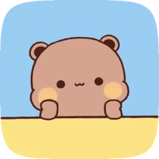 🤩 urso, fofo, animal, desenho animado telegram sticker