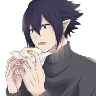 🌮 Tamaki Amajiki My Hero Academia Anime, Tamaki Amajiki, My Hero Academia, süß, essen telegram sticker