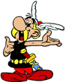 😃 Asterix Asterix, desenho animado, banda desenhada, personagem, francês, Gália, humor whatsapp sticker