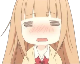 😰 Anime, Manga, Kawaii, Carino, Imbarazzato, Ragazza, Arrossire telegram sticker