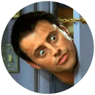 👀 Joey Tribbiani Friends Joey, Friends, gucken, lustig, Matt LeBlanc whatsapp sticker