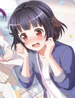 😊 anime, manga, girl, cartoon, character, illustration telegram sticker