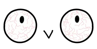 😬 olhos, congestionados, desenho animado, assustador, sinistro, Halloween whatsapp sticker