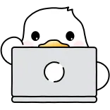 💻 duck, computer, laptop, kawaii, cute, animal whatsapp sticker