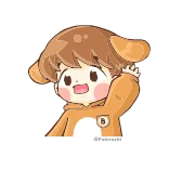👋 Dessin animé, Sticker, Mignon, Animal, Ours, Kawaii telegram sticker
