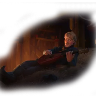 🎸 Kristoff Frozen Kristoff, Frozen, Disney, guitarra, dibujos animados whatsapp sticker
