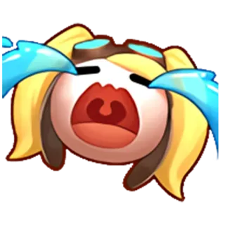 😂 crying, sad, tears, cartoon, emoji telegram sticker