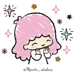 💫 lindo, kawaii, estrellas, brillo telegram sticker