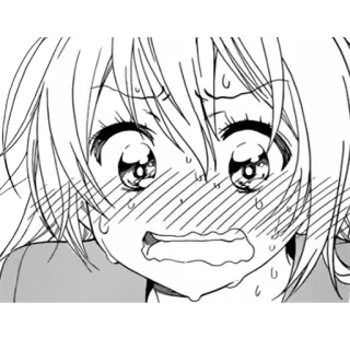 😭 อนิเมะ, มังงะ, การ์ตูน, ตัวละคร, สีหน้า, อารมณ์ telegram sticker