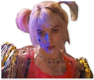 🍭 Harley Quinn Birds of Prey Harley Quinn, Birds of Prey, DC Comics, Anti-héros, Margot Robbie, Sticker whatsapp sticker