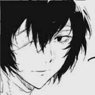 ♟ Dazai Osamu Bungou Stray Dogs anime, manga, dazai, bungou stray dogs, character telegram sticker
