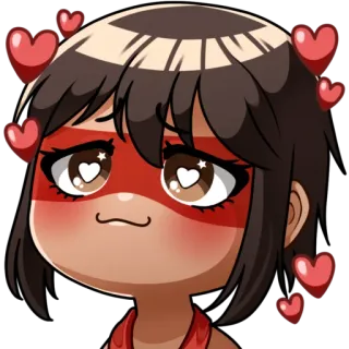 😍 Cartoon, Figur, Herzen, Liebe, Süß, Animiert telegram sticker