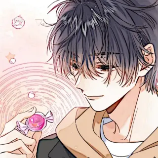 📼 Anime, Junge, Süßigkeiten, Zeichnung, Porträt, Niedlich whatsapp sticker