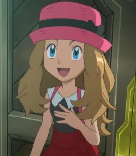 😁 Serena Pokemon Серена, Покемон, Аниме, Девушка, Персонаж whatsapp sticker