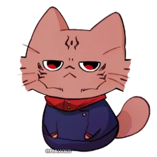 🐱 @HAWKS Katze, Cartoon, Tier, Sticker, Meme, Lustig, Süß telegram sticker