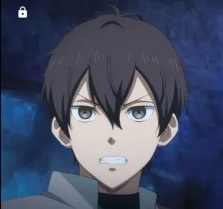 😁 anime, boy, male, portrait, serious, angry whatsapp sticker