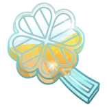 ๐ Genshin Impact clover, luck, item, four-leaf clover, Genshin Impact, fantasy, magic, icon whatsapp sticker