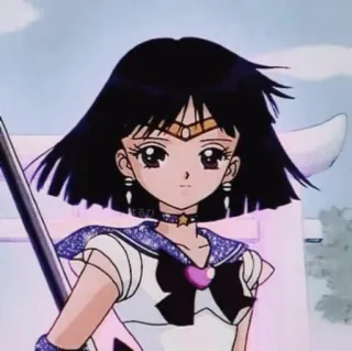 🌌 Sailor Saturn Sailor Moon anime, manga, sailor saturn, sailor moon, kawaii telegram sticker