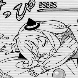 😪 Anya Forger Spy x Family zzzzz 졸린, 애니메이션, 만화, 만화영화, 스파이 패밀리, 아냐 포저 telegram sticker