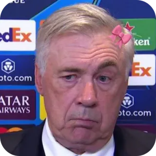 💋 Carlo Ancelotti Football telegram sticker