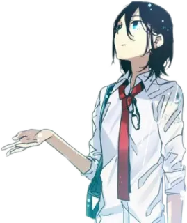 🙃 动漫, 男性, 领带, 校服, 角色, 卡通 telegram sticker