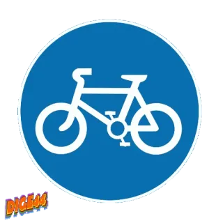 🚲 rower, ścieżka rowerowa, ruch drogowy, droga, znak, kolarstwo telegram sticker