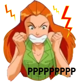 😠 PPPPPPPPP marah, kartun, frustrasi telegram sticker