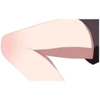 👼 brazo, parte del cuerpo, anime, piel telegram sticker