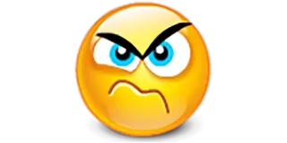 😠 Emoji, Wütend, Genervt, Verärgert, Mürrisch, Sauer whatsapp sticker