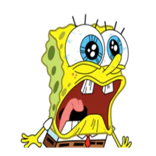 😦 Spongebob Spongebob Squarepants spongebob, hoạt hình, nickelodeon, quần vuông, hài hước telegram sticker