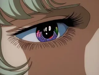 👁 目, アニメ, 漫画, 顔, アップ telegram sticker