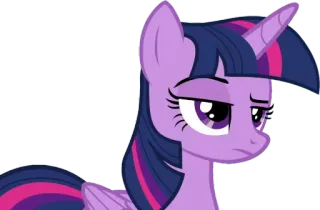 😒 Twilight Sparkle My Little Pony Twilight Sparkle, My Little Pony, cartoon, pony, magic, friendship telegram sticker
