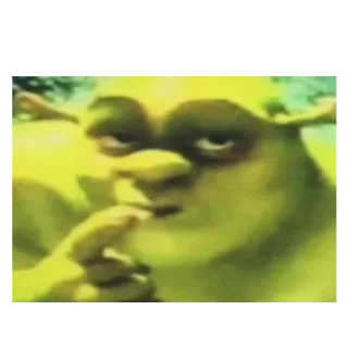 😏 Shrek ogre, Shrek, dreamworks, character, meme, funny telegram sticker