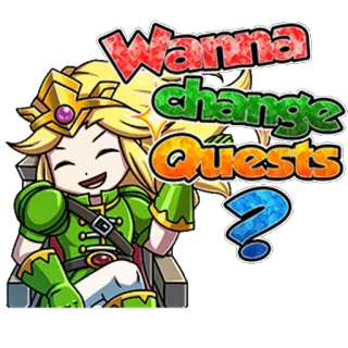 👬 Wanna change Quests? câu hỏi, anime, nhân vật, nhiệm vụ, hoạt hình telegram sticker