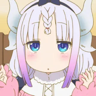 🧸 Kanna Kamui Miss Kobayashi's Dragon Maid Anime, Naga, Lucu, Kawaii, Loli, Manga whatsapp sticker