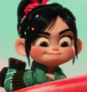 🦋 Vanellope von Schweetz Wreck-It Ralph Vanellope, Wreck-It Ralph, Disney, cartoon, character, animation, sweet whatsapp sticker