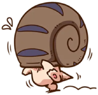 😥 Schnecke, Cartoon, Tier, süß telegram sticker