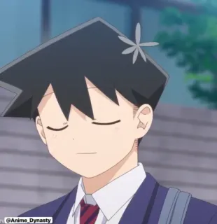 🙂 Hitohito Tadano Komi Can't Communicate Anime, Manga, Komi Can't Communicate, Hitohito Tadano, Student, Schooluniform telegram sticker