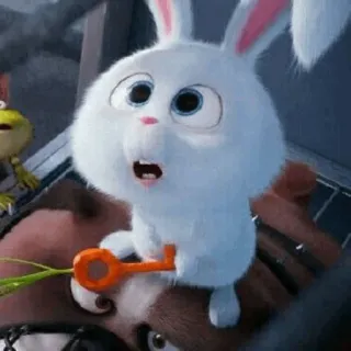 🐰 Snowball The Secret Life of Pets Hase, Häschen, Cartoon, Tier, Haustier, süß telegram sticker