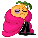 🥶 sad, onion, vegetable, emotional, depressed, bruised telegram sticker