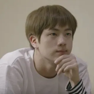 🐹 Jin người, nam, đàn ông, chân dung, kpop, jin, bts telegram sticker