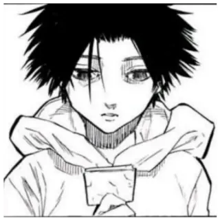 🗯 Anime, Manga, Junge, Charakter, Zeichnung, Porträt whatsapp sticker