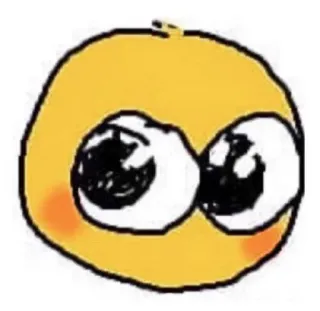 🥺 emoji, imut, kuning, wajah, ekspresi whatsapp sticker