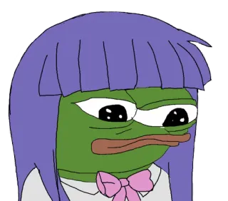 👩‍⚕️ pepe the frog, sad, meme, character, internet meme, kawaii, cute telegram sticker