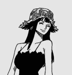 ☺️ Nico Robin One Piece Anime, Manga, One Piece, Nico Robin, Charakter, Fanart, Frau telegram sticker