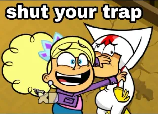 😤 Kick Buttowski shut your trap мультфильм, Кик Бутовски, дети, смешной, заткнись telegram sticker